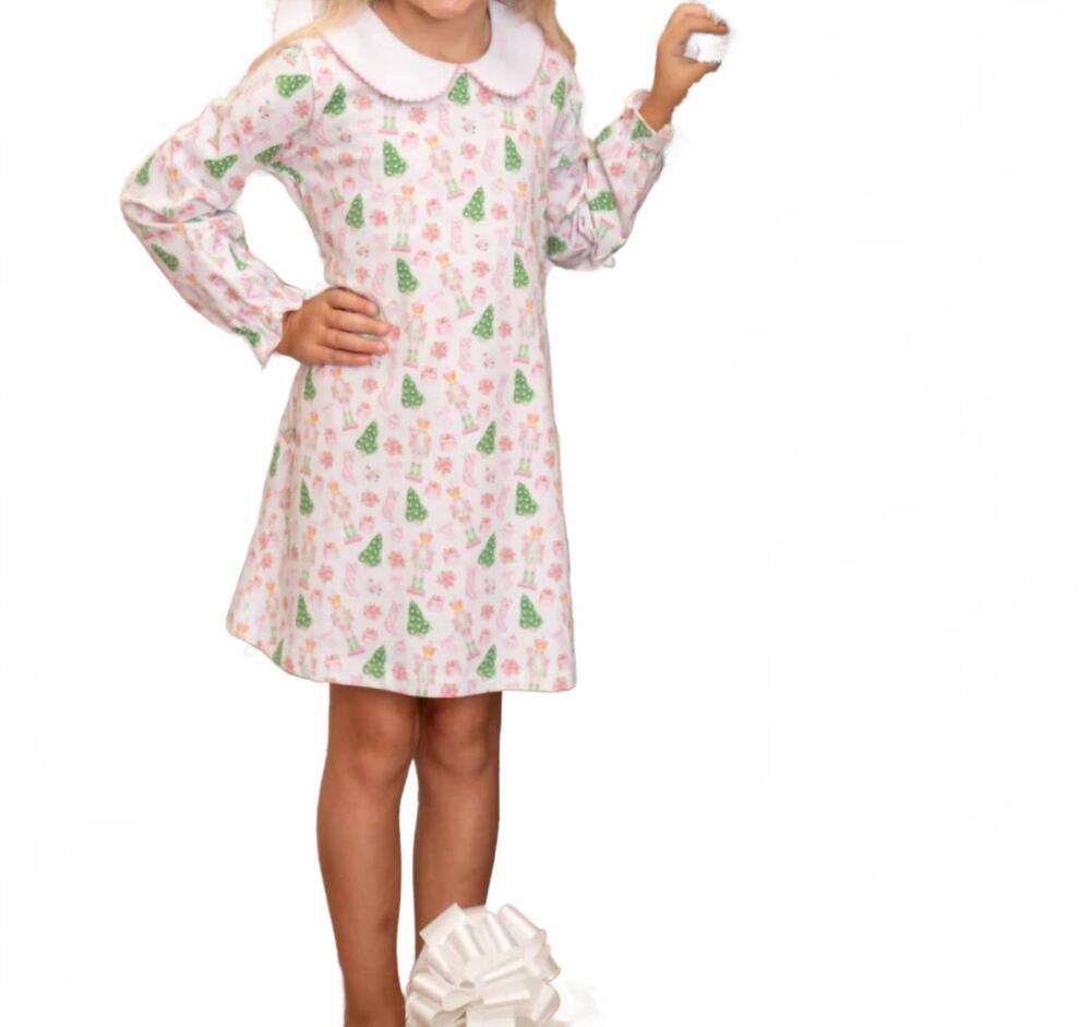 NEW THE OAKS APPAREL presley kait christmas nutcracker dress in pink